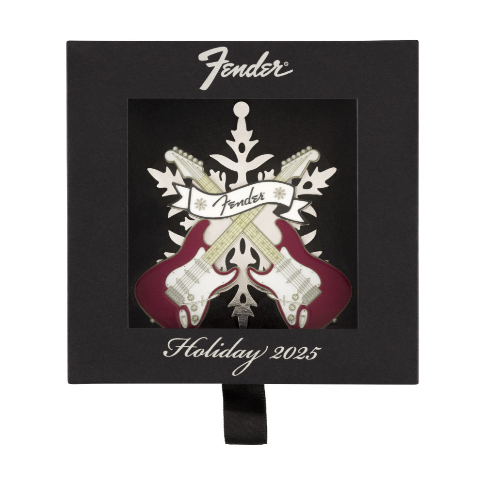 Fender フェンダー Fender 2025 Ornament シリアルナンバー入り スノーフレーク型オーナメント ボックス画像