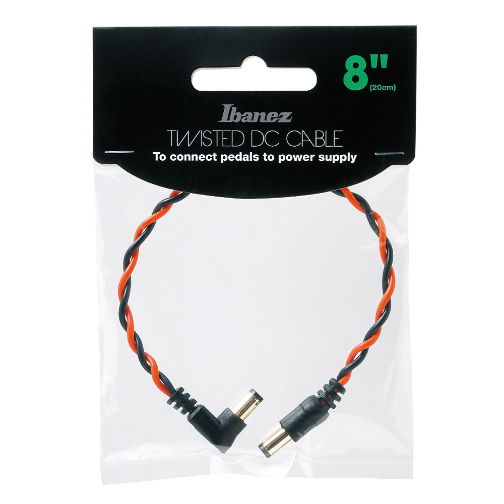 IBANEZ アイバニーズ DCT08-BNR Twisted-pair DC Cable 20cm DCケーブル パッケージ画像