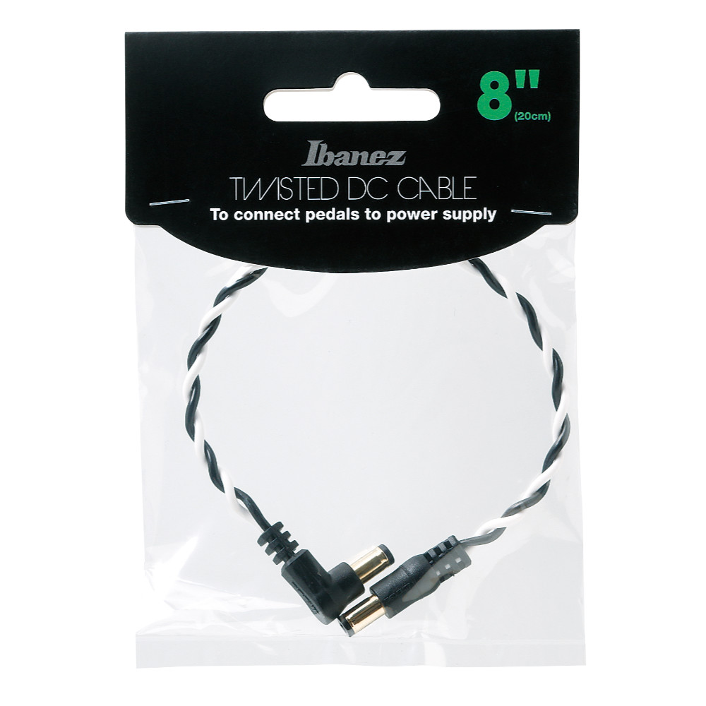 IBANEZ アイバニーズ DCT08-BWH Twisted-pair DC Cable 20cm DCケーブル パッケージ画像