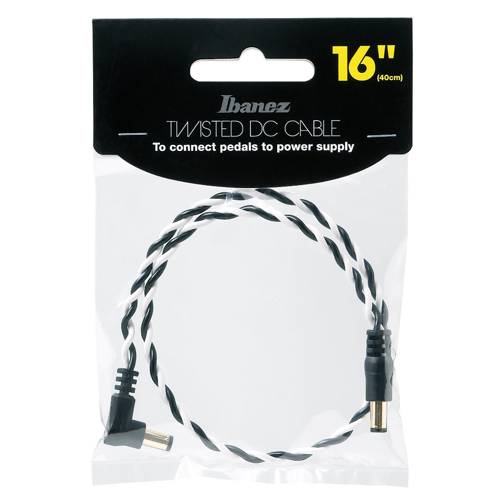 IBANEZ アイバニーズ DCT16-BWH Twisted-pair DC Cable 40cm DCケーブル パッケージ画像