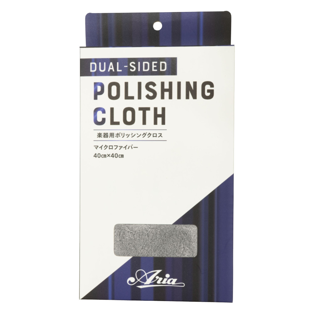 ARIA アリア CC-1200 Gray Polishing Cloth 楽器用ポリッシングクロス グレー パッケージ画像