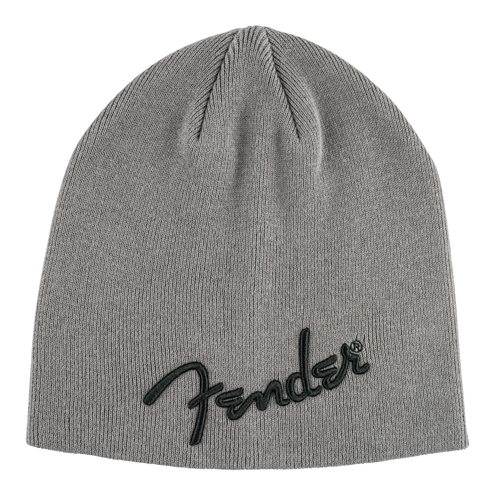Fender フェンダー Logo Beanie Charcoal Heather Gray One Size ニット帽 ニットキャップ
