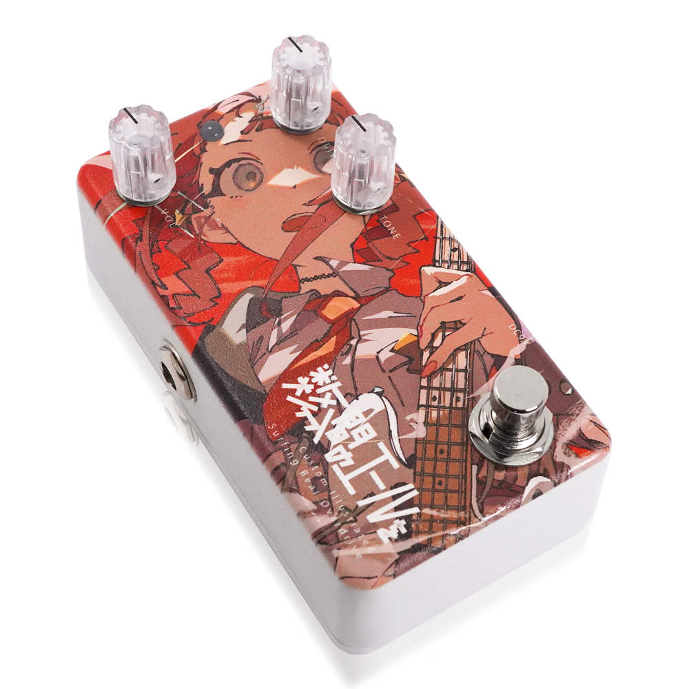 Animals Pedal アニマルズペダル Custom Illustrated SBOD 数分間のエールを 中川 萠美 #1 オーバードライブ ギターエフェクター 斜めアングル画像