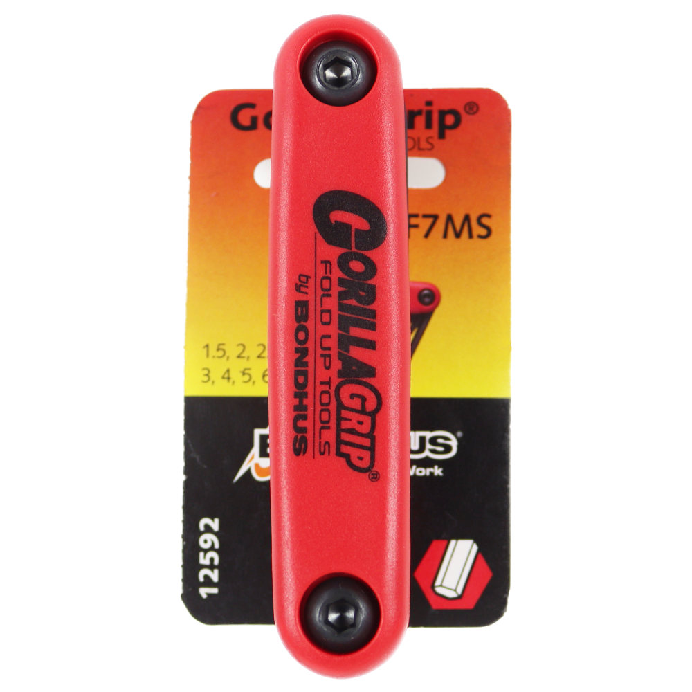 BONDHUS ボンダス HF7MS 12592 GorillaGrip Fold Ups ゴリラグリップ ナイフ型ツール 6角レンチ ミリ