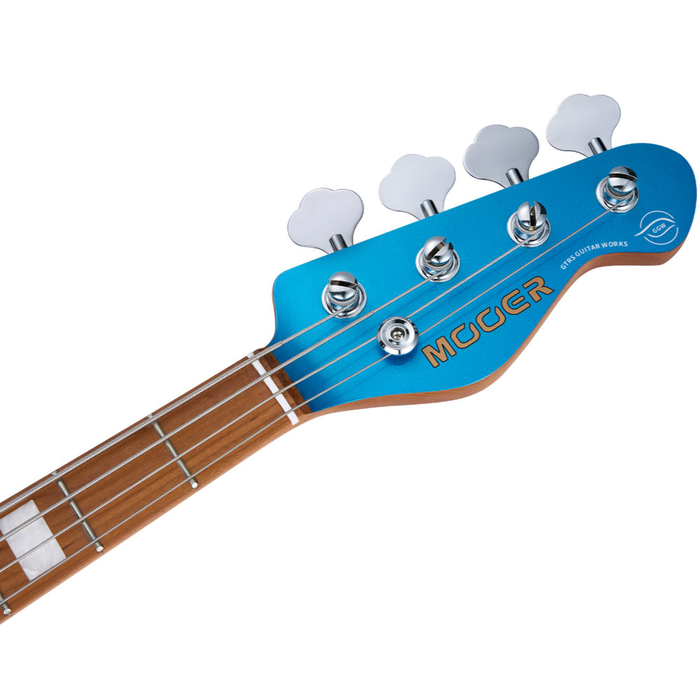 Mooer ムーアー MBJ410 Metal Blue エレキベース ヘッド画像