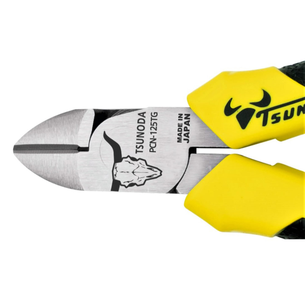 弦切りニッパー TSUNODA PCN-125TG パワー強力ニッパー 先端