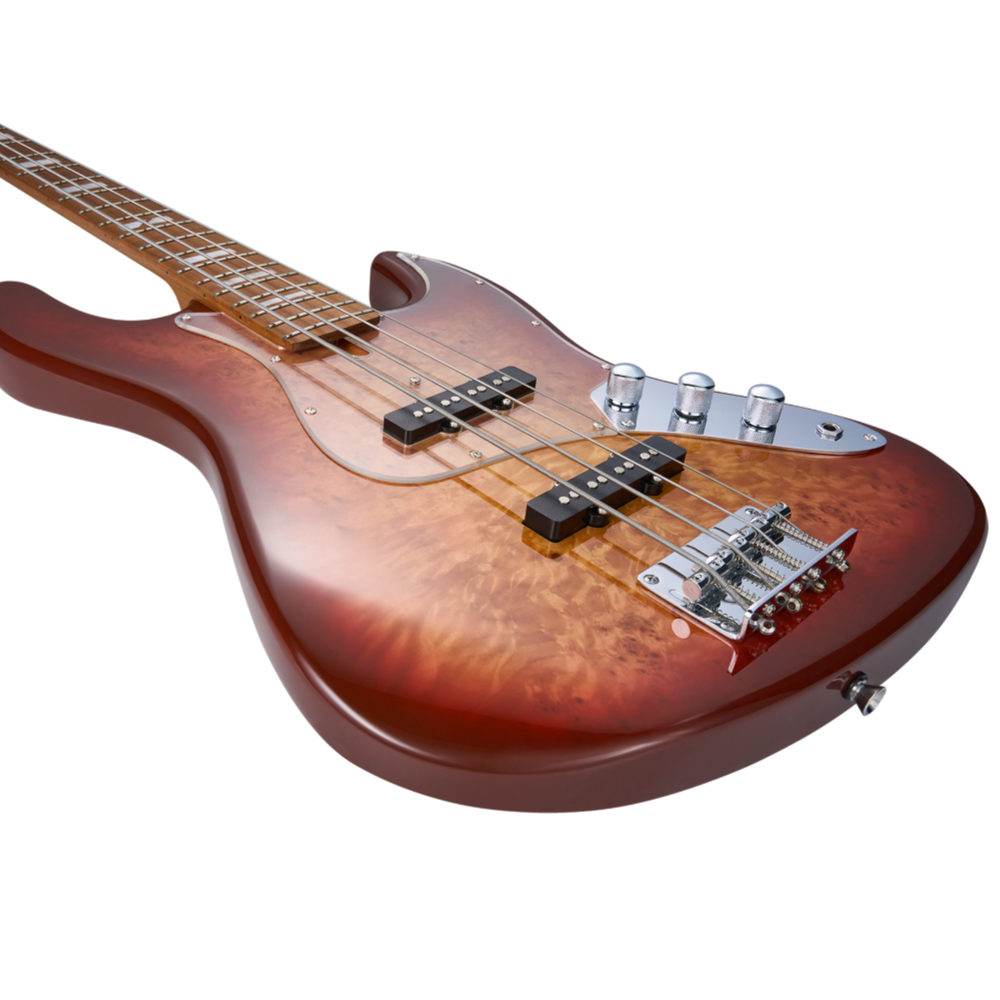 Mooer ムーアー MBJ420 Red Burst エレキベース ボディ画像