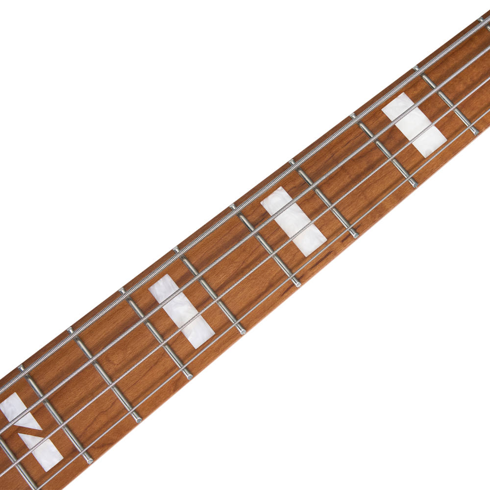 Mooer ムーアー MBJ420 Red Burst エレキベース 指板画像