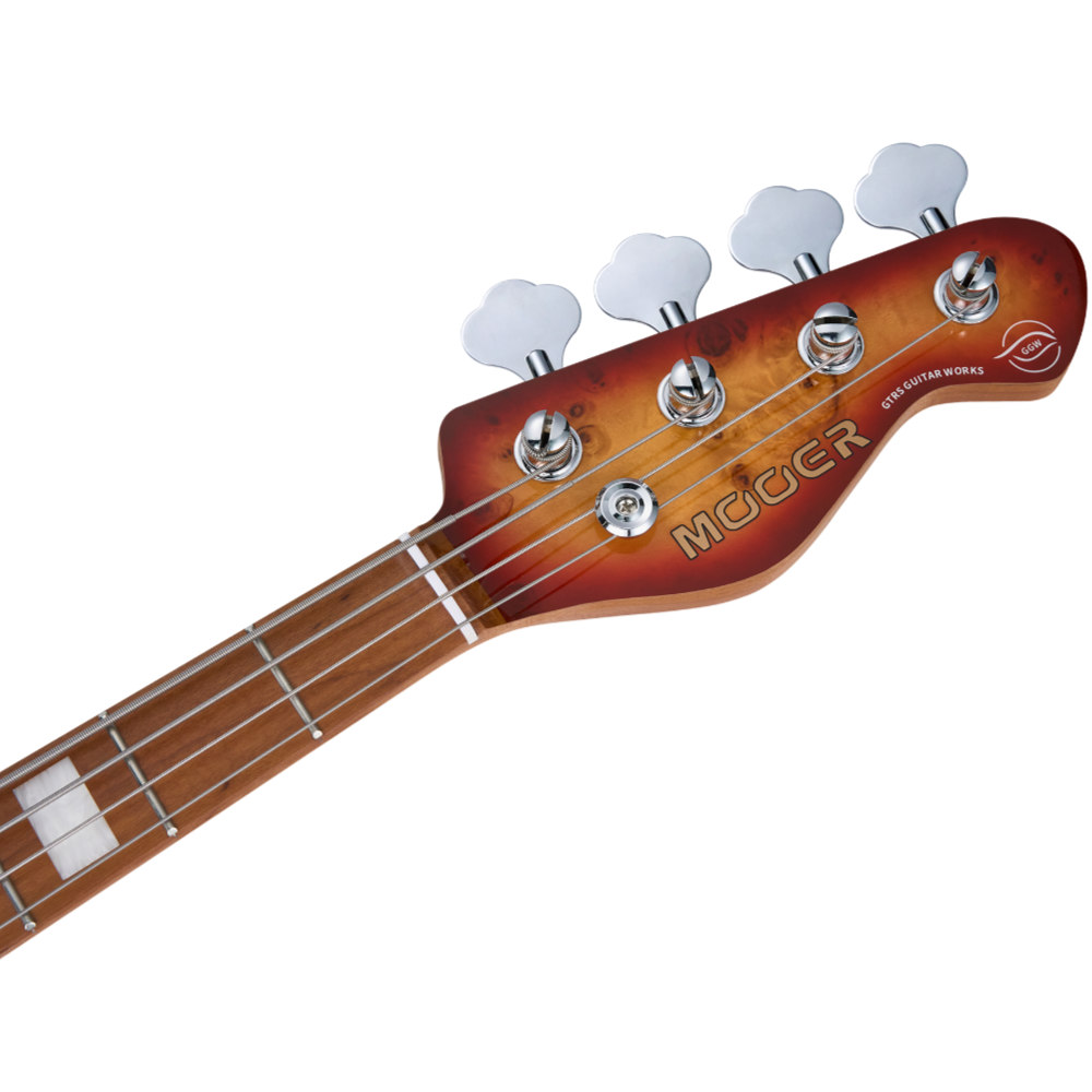 Mooer ムーアー MBJ420 Red Burst エレキベース ヘッド画像