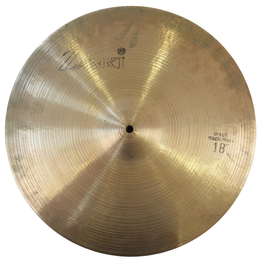 【中古】 クラッシュシンバル ザンキ ZANKI crash medio thin 18インチ