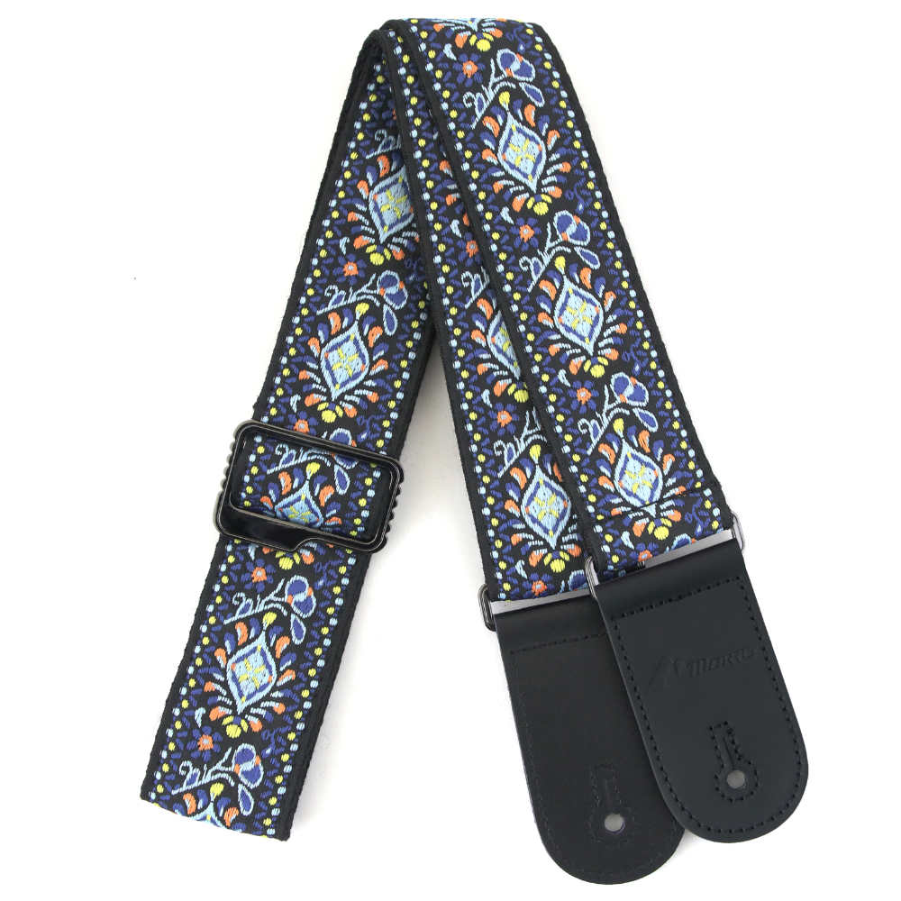 Morris モーリス MS04-01 ギターストラップ BLUE ブルー