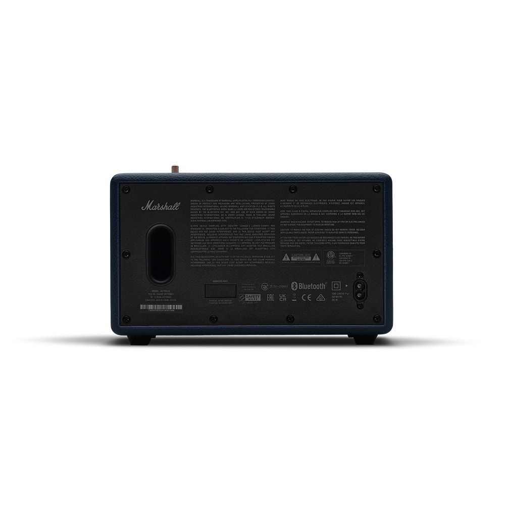 MARSHALL マーシャル Acton III Midnight Blue ワイヤレススピーカー ミッドナイトブルー Bluetoothスピーカー リア画像