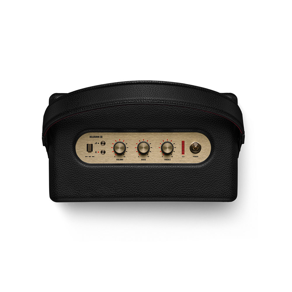 MARSHALL マーシャル Kilburn III BLACK AND BRASS ワイヤレススピーカー ブラック&ブラス Bluetoothスピーカー トップ画像