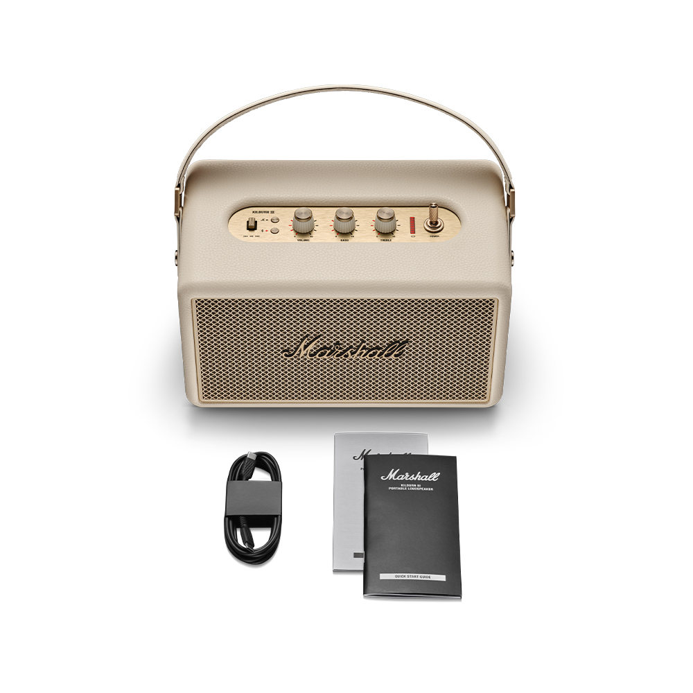MARSHALL マーシャル Kilburn III CREAM ワイヤレススピーカー クリーム Bluetoothスピーカー 付属品画像