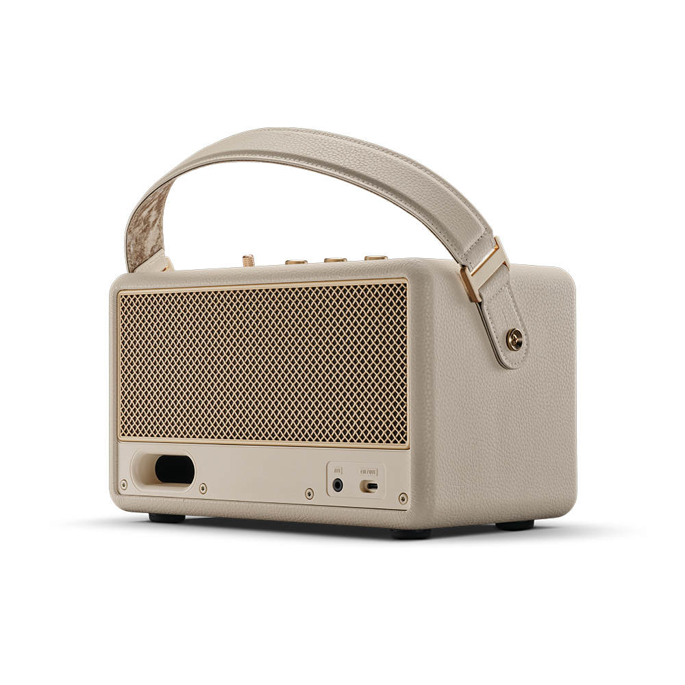 MARSHALL マーシャル Kilburn III CREAM ワイヤレススピーカー クリーム Bluetoothスピーカー リア斜めアングル画像