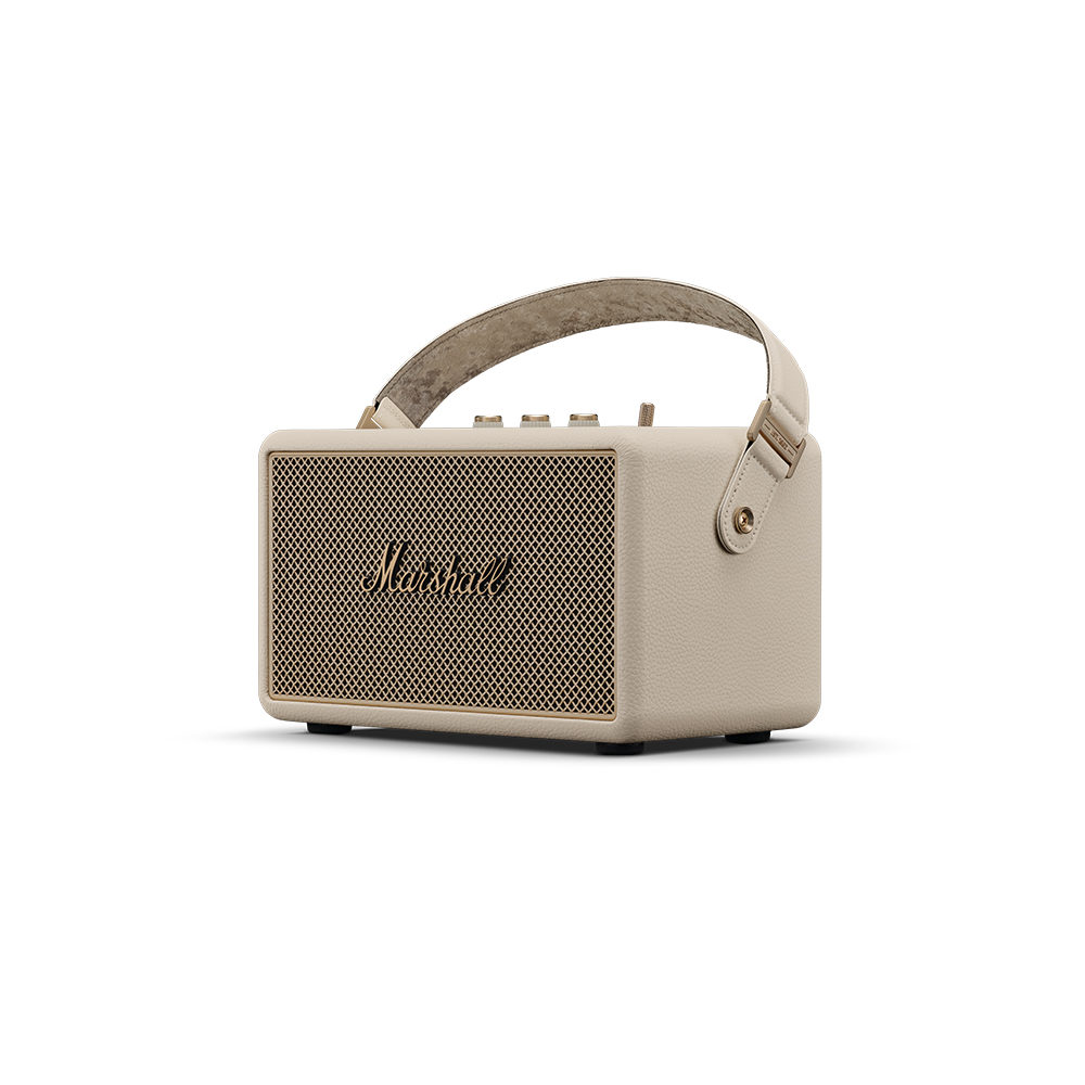 MARSHALL マーシャル Kilburn III CREAM ワイヤレススピーカー クリーム Bluetoothスピーカー 右斜めアングル画像
