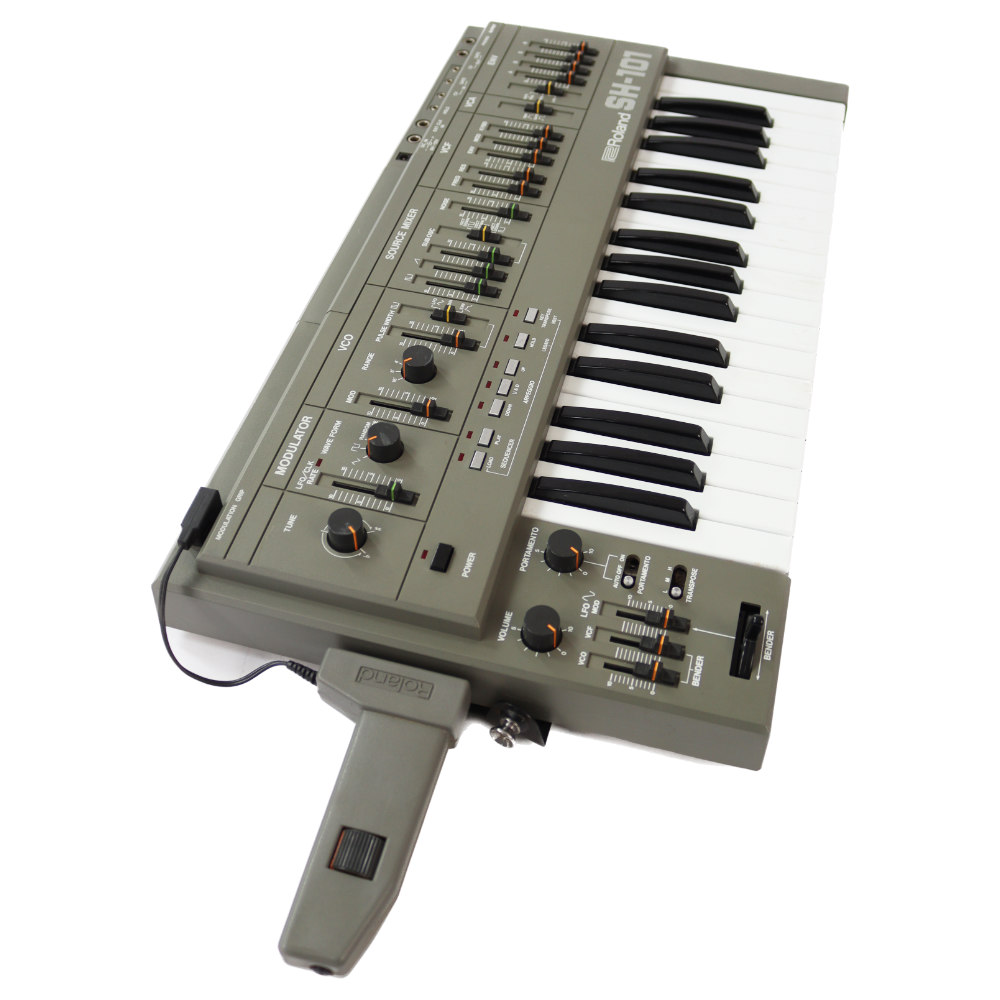 Roland SH-101 アナログシンセ 純正ショルキーストラップ/ケース付き