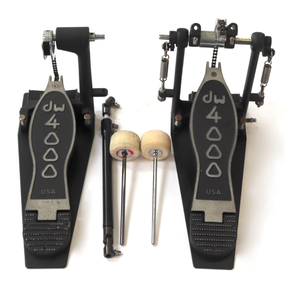 【中古】 ドラムツインペダル DW DW-4002 ツインペダル キックペダル 全体
