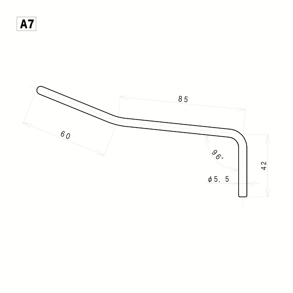 GOTOH ゴトー A7-G トレモロアーム ゴールド サイズ詳細