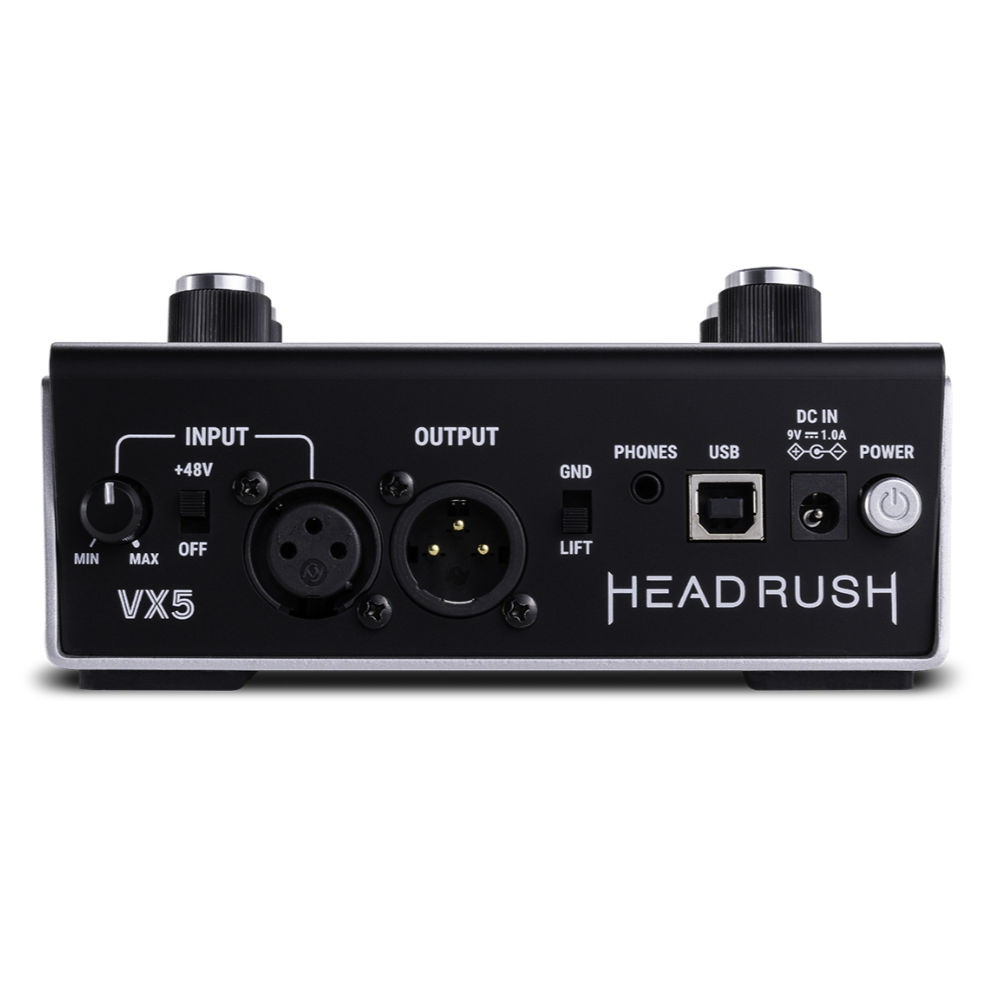 HeadRush ヘッドラッシュ VX5 Auto Tune Pedal ボーカル用エフェクター 入出力端子側