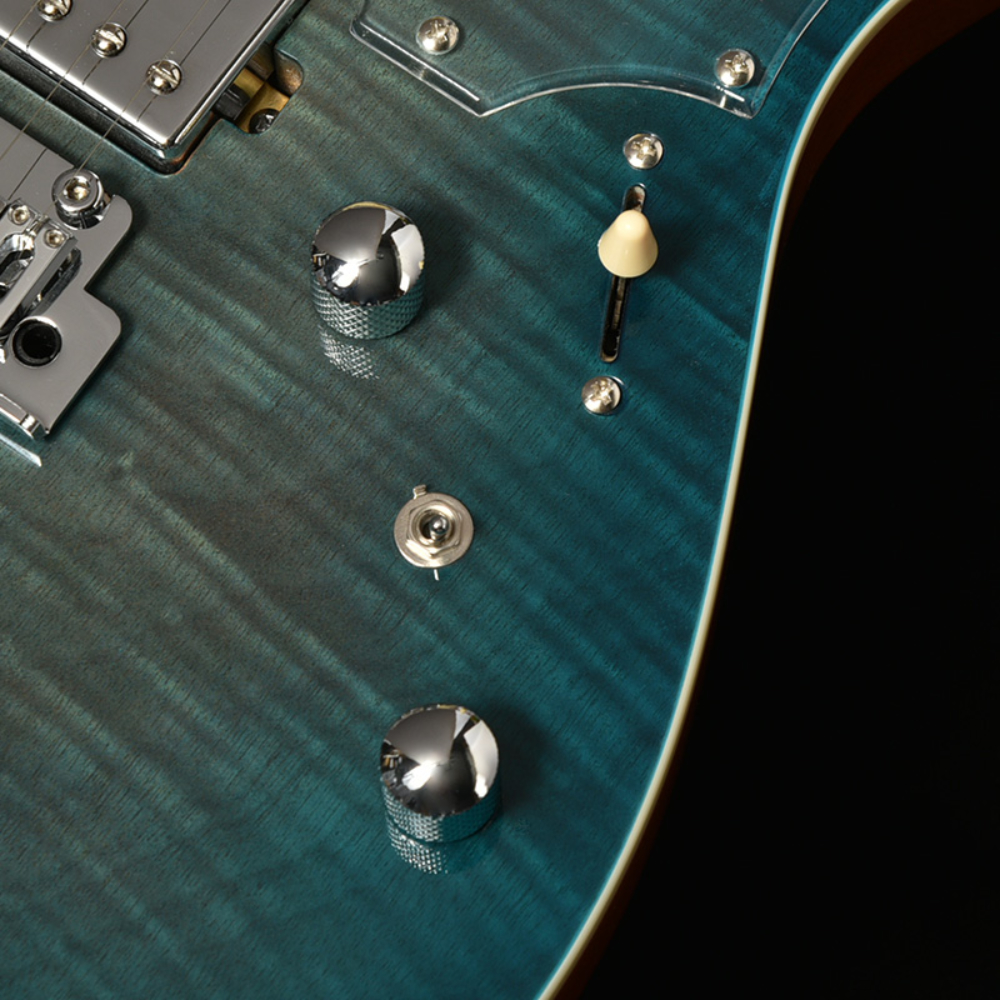 BACCHUS バッカス Universe Series TAC24AD-FMH RSM/M BLU-B エレキギター コントロール部