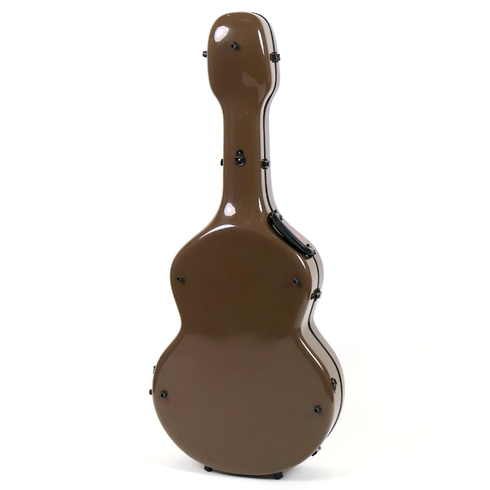 Grand Oply 16" JAZZ Archtop ブラウン アーチトップギター用ケース 背面