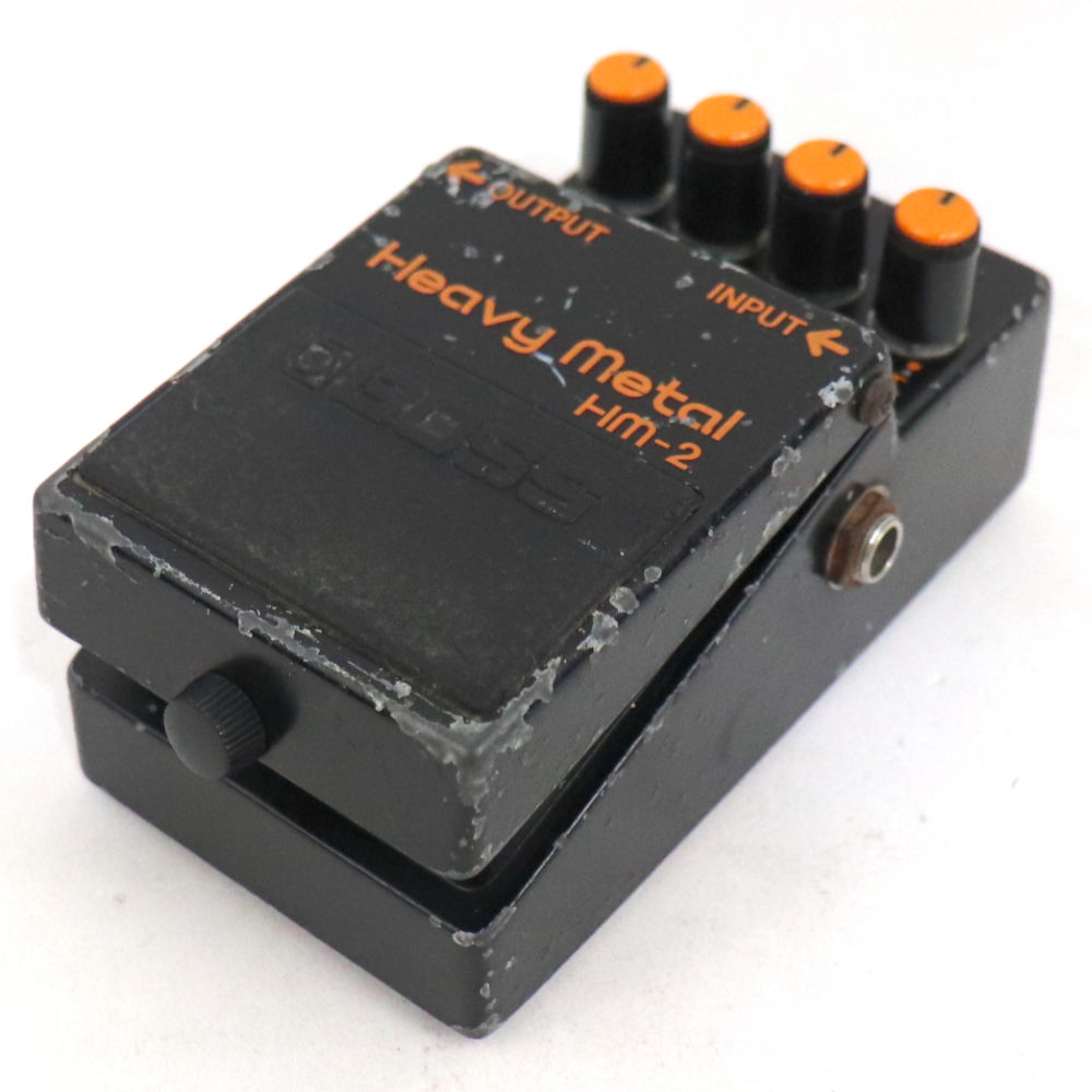 【中古】 ヘビーメタル エフェクター BOSS HM-2 Heavy Metal Made in Japan ディストーション ギターエフェクター 右サイド