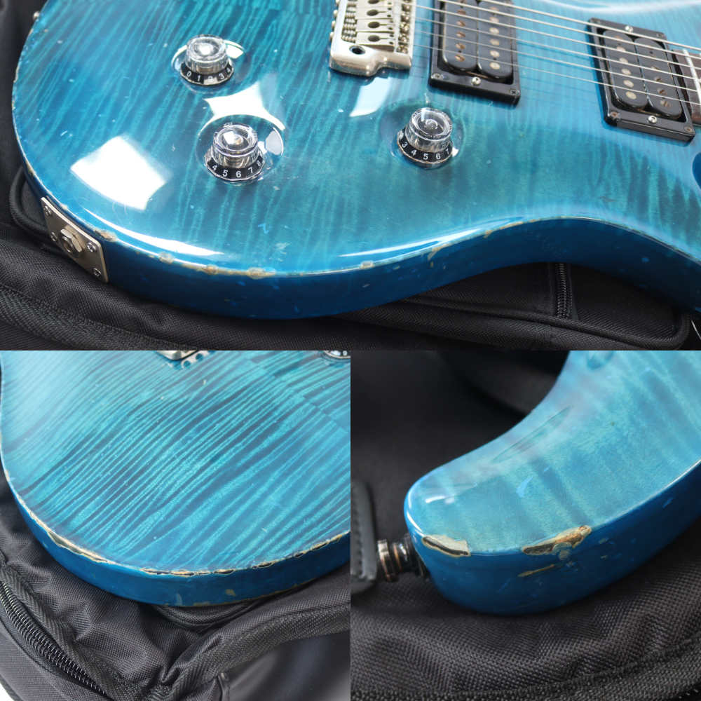 【中古】 エレキギター PRS 20th Anniversary Custom 24 10Top Royal Blue 2005年製 Paul Reed Smith 3.72kg 傷 2