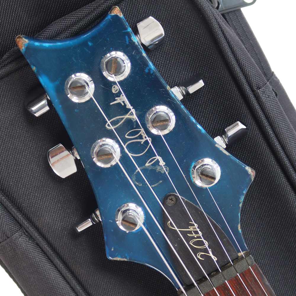 【中古】 エレキギター PRS 20th Anniversary Custom 24 10Top Royal Blue 2005年製 Paul Reed Smith 3.72kg ヘッド画像