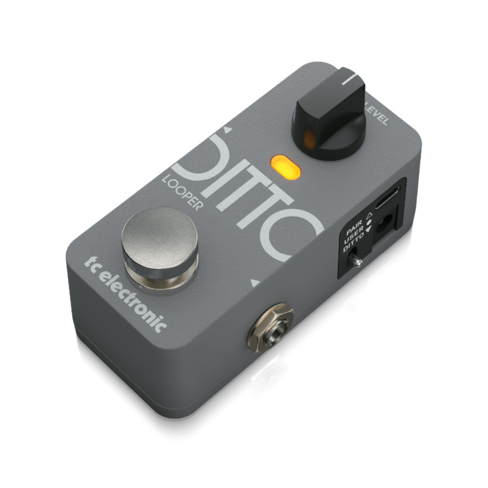 エフェクター ルーパー tc electronic Ditto 2 Looper ディットー TCエレクトロニック 右斜めアングル画像