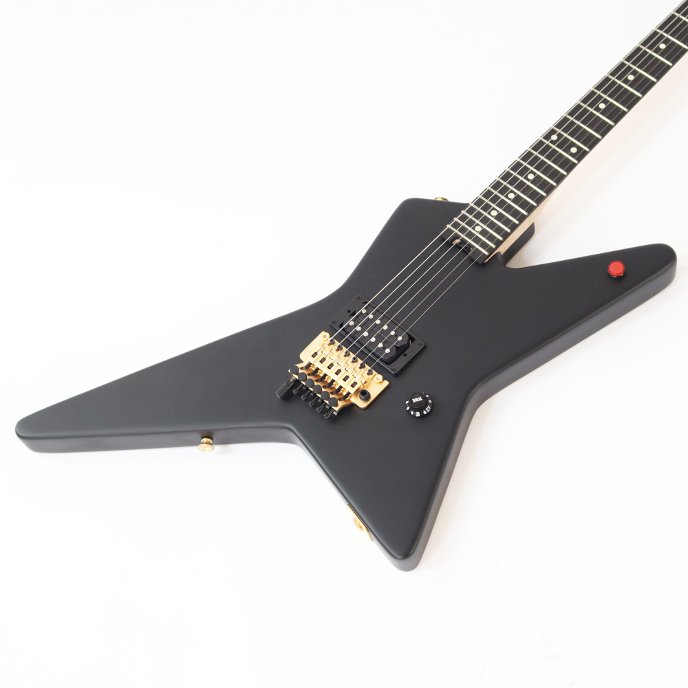 【訳あり】 EVH Limited Edition Star Ebony Fingerboard Stealth Black with Gold Hardware エレキギター アウトレット ボディトップ