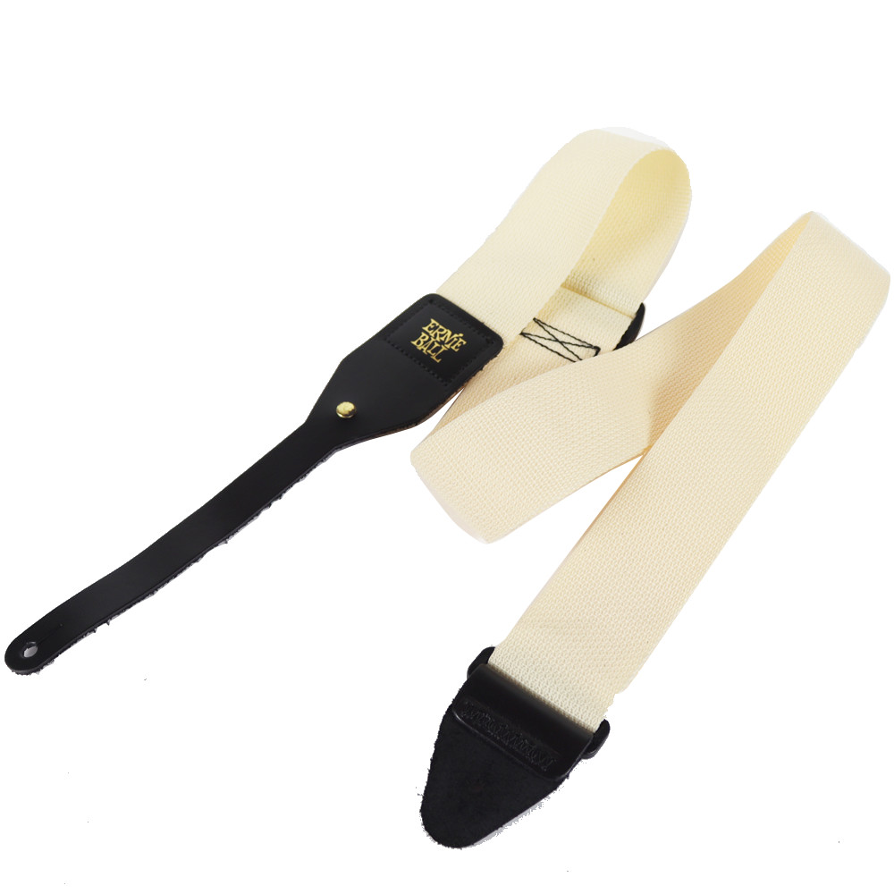 【訳あり】 アコギストラップ ERNIE BALL アーニーボール POLYPRO ACOUSTIC CREAM 5368 アウトレット アコースティックギターストラップ