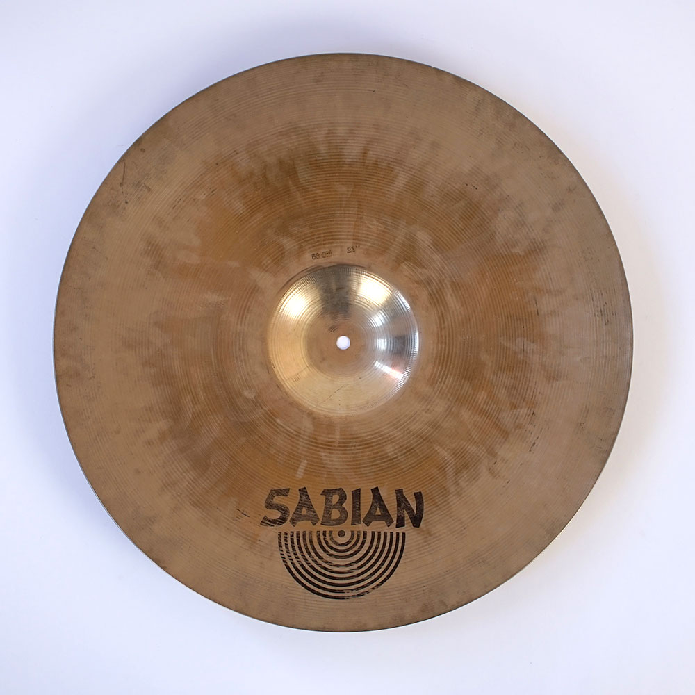 【中古】 ライドシンバル セイビアン SABIAN HEAVY RIDE 21インチ 裏面
