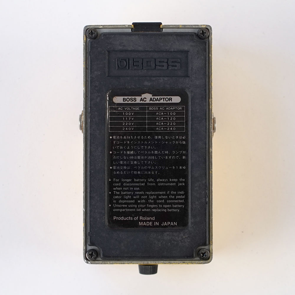 【中古】 オーバードライブ エフェクター BOSS OD-1 Over Drive 1982年製 ギターエフェクター 裏面