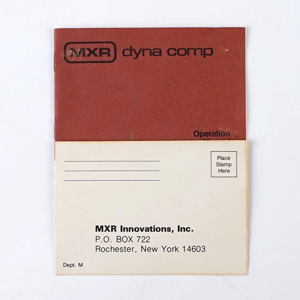 【中古】コンプレッサー エフェクター MXR DYNA COMP Block Logo 1980年製 ダイナコンプ ギターエフェクター 付属品