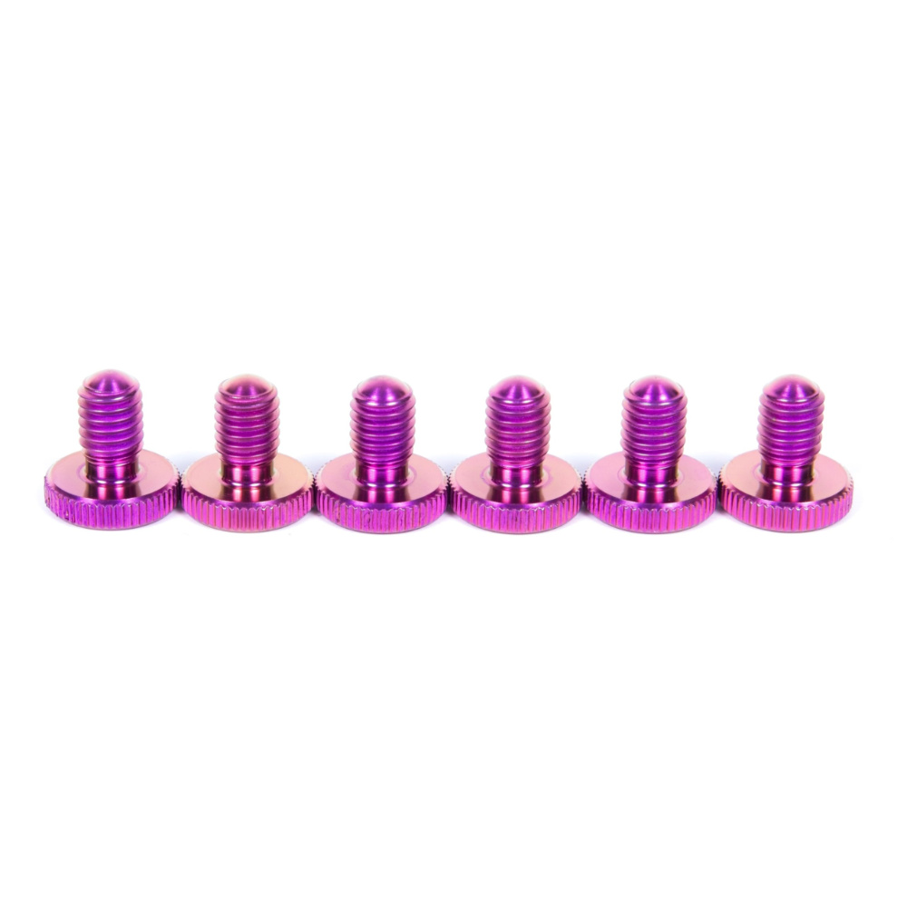 FU-Tone Titanium Fine Tuners Set (6)-PURPLE チタン製 フロイドローズ ファインチューンダイヤル 6個セット