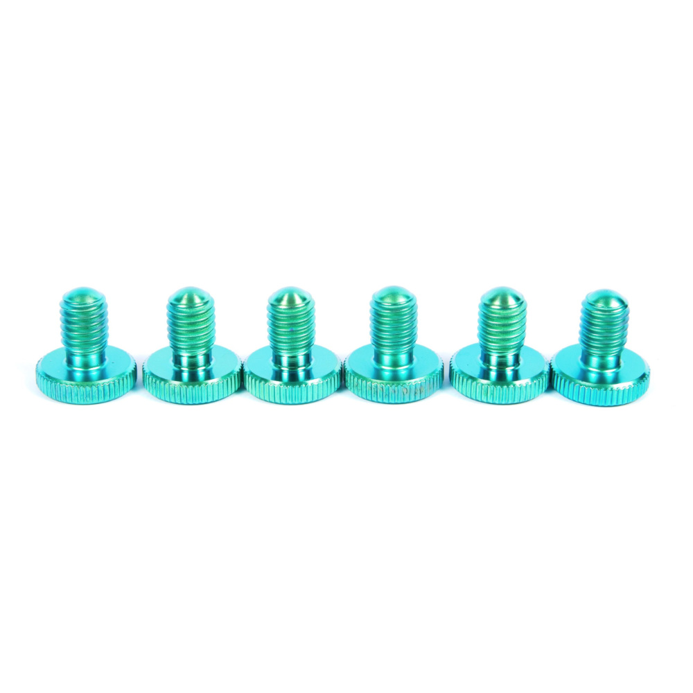 FU-Tone Titanium Fine Tuners Set (6)-GREEN チタン製 フロイドローズ ファインチューンダイヤル 6個セット