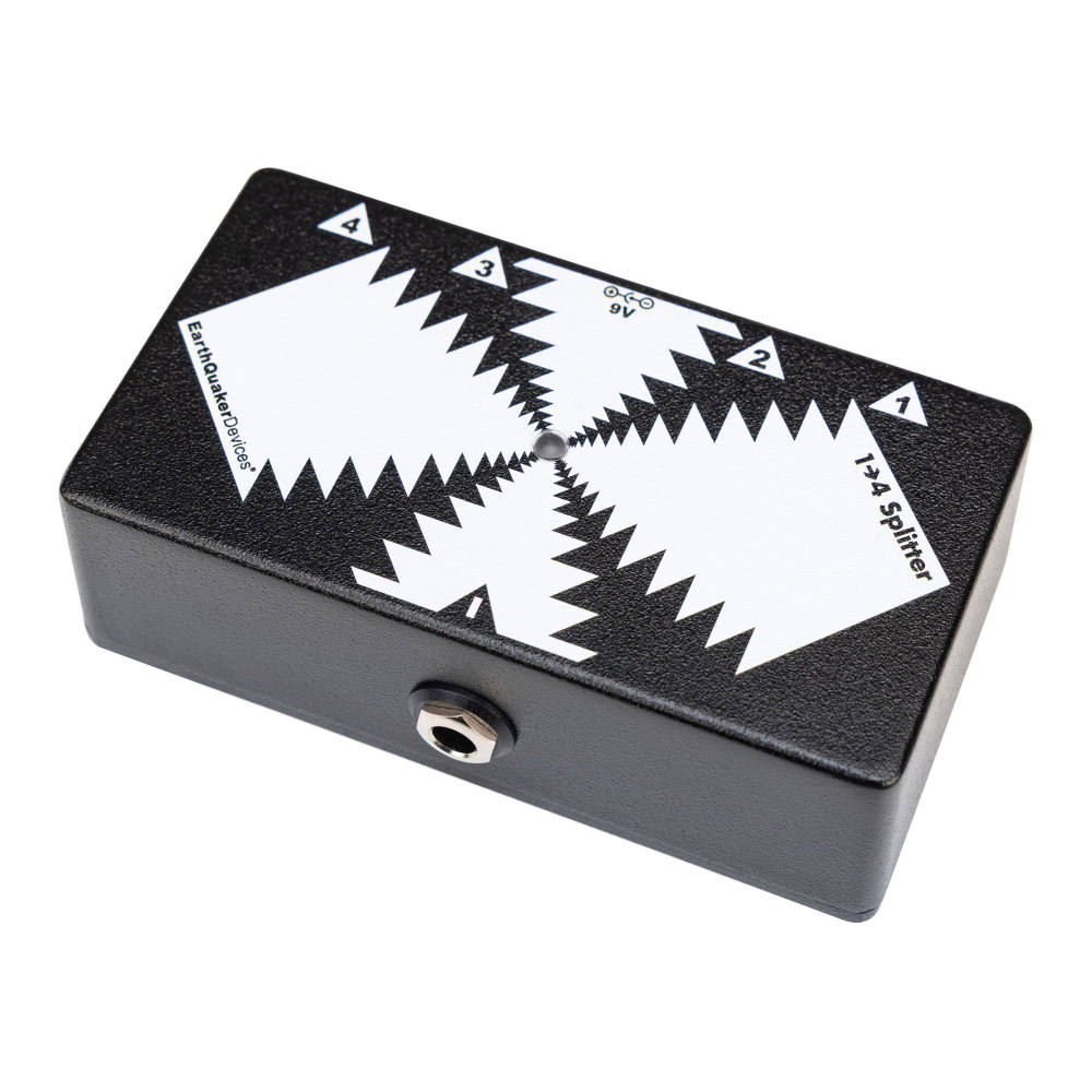 EarthQuaker Devices アースクエイカーデバイセス EQD ユーティリティシリーズ 1 to 4 スプリッター 右斜めアングル画像