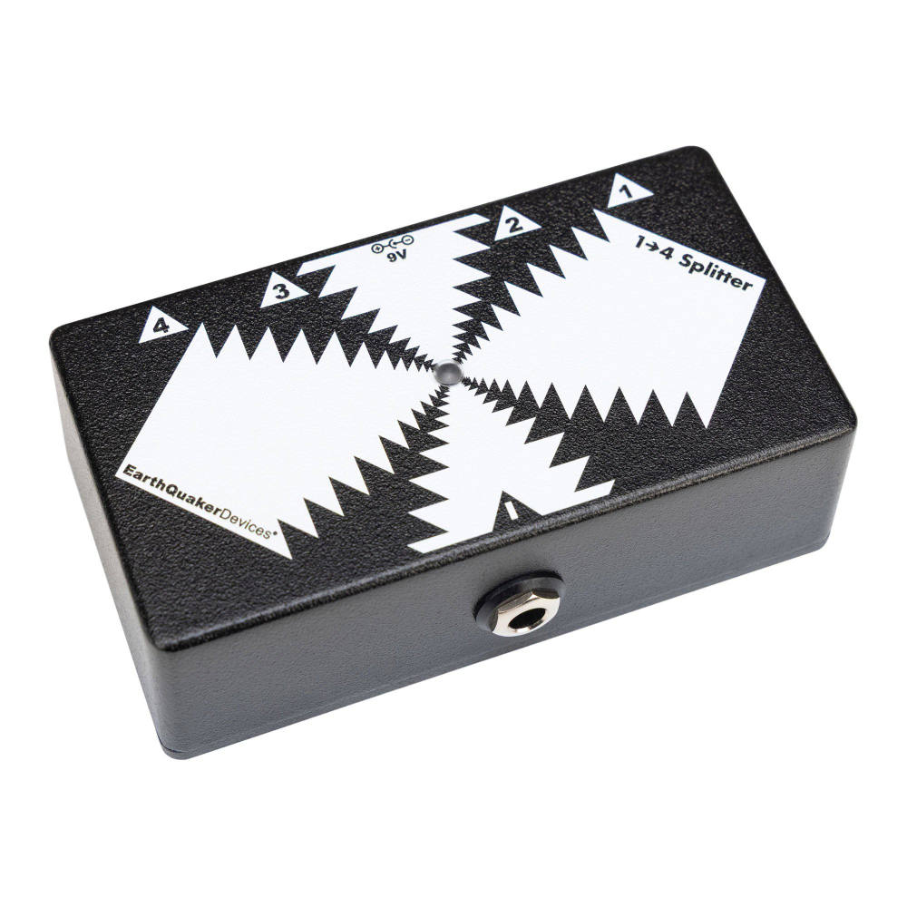 EarthQuaker Devices アースクエイカーデバイセス EQD ユーティリティシリーズ 1 to 4 スプリッター 左斜めアングル画像
