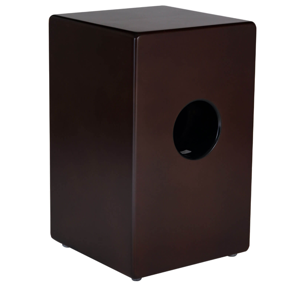 Drum Factory ドラムファクトリー CAJON TBR TEAK FACEPLATE カホン 本体画像 斜め 