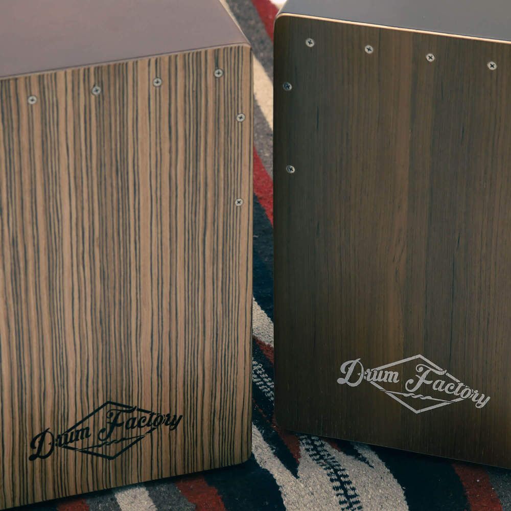 Drum Factory ドラムファクトリー CAJON TBR TEAK FACEPLATE カホン イメージ画像 2