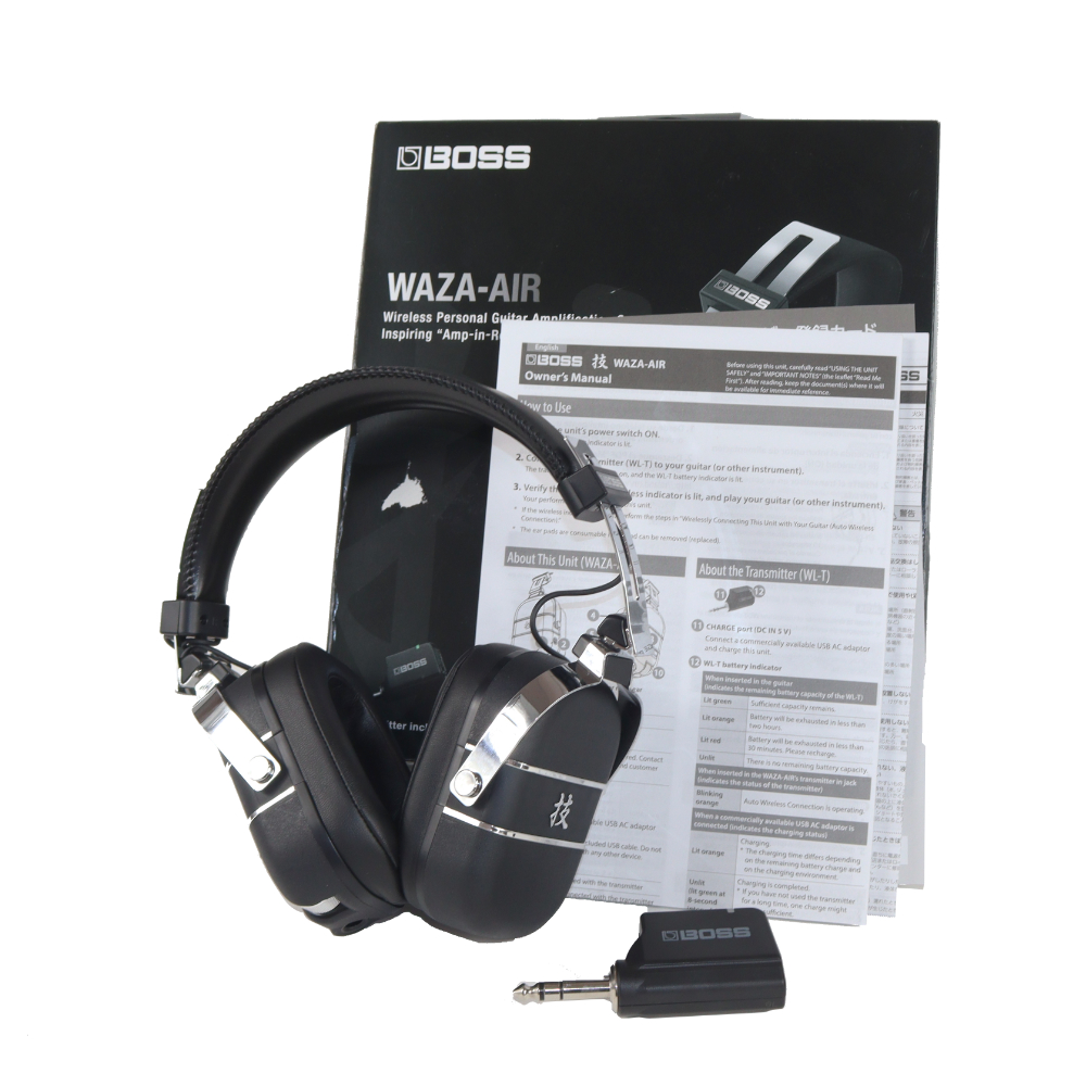 BOSS WAZA-AIR 技AIR ワイヤレスヘッドホンアンプ ケース付き Amazon | BOSS WAZA-AIR ワイヤレス ヘッドホンギターアンプ Bluetooth