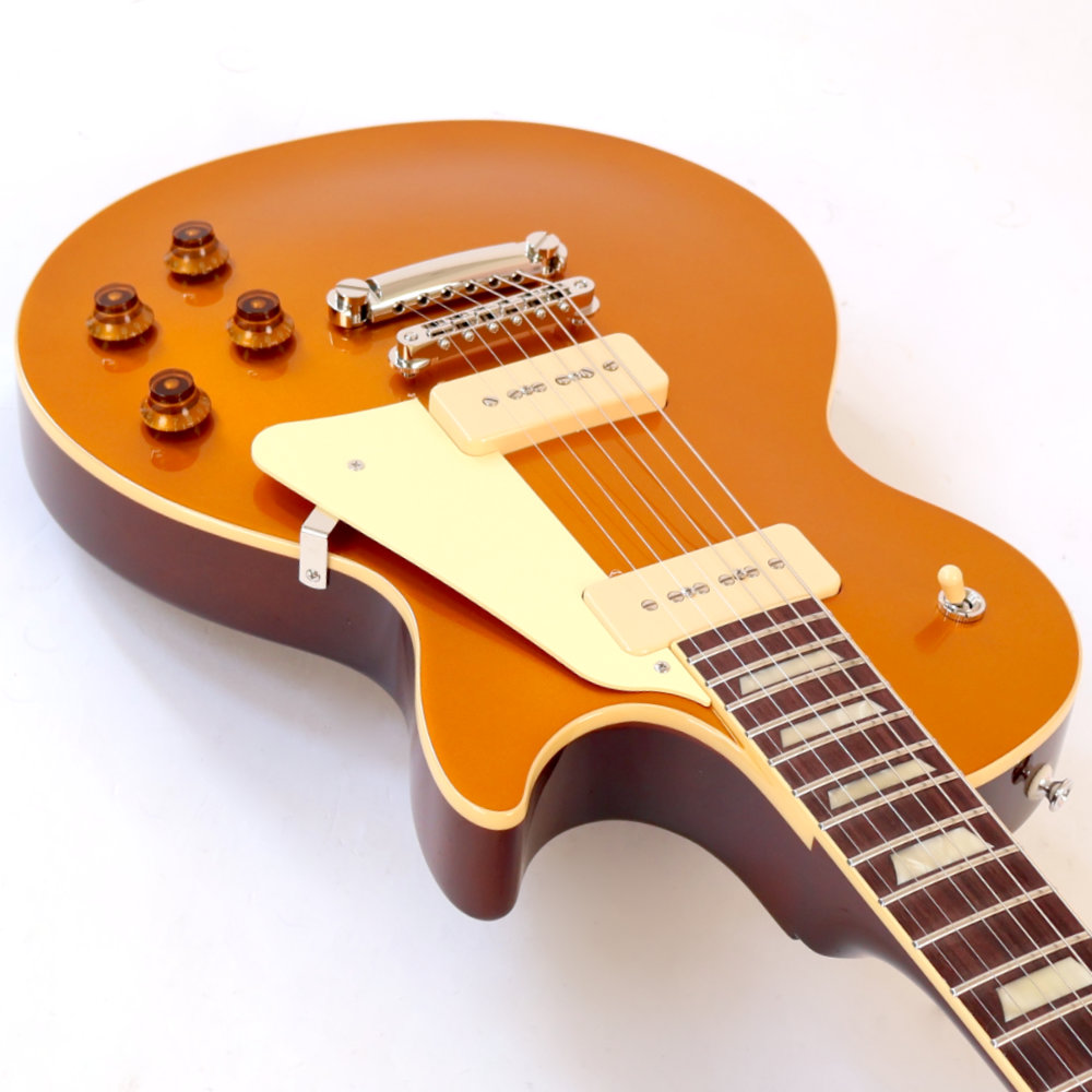 フジゲン FUJIGEN FGN NLS110RMP AG Neo Classic LPタイプ P-90タイプピックアップ ゴールドトップ NLS110RMP-AG 日本製 カッタウェイ側サイド