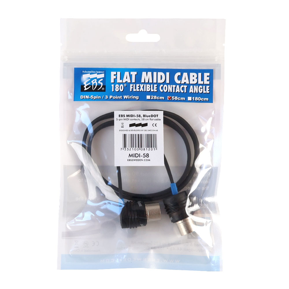 EBS MIDI-58 MIDI フラットケーブル