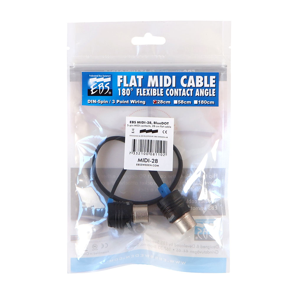 EBS MIDI-28 MIDI フラットケーブル