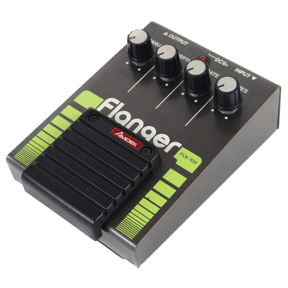 【中古】 AMDEK FLK-100 Flanger フランジャー エフェクター ギターエフェクター 本体画像 斜め 2