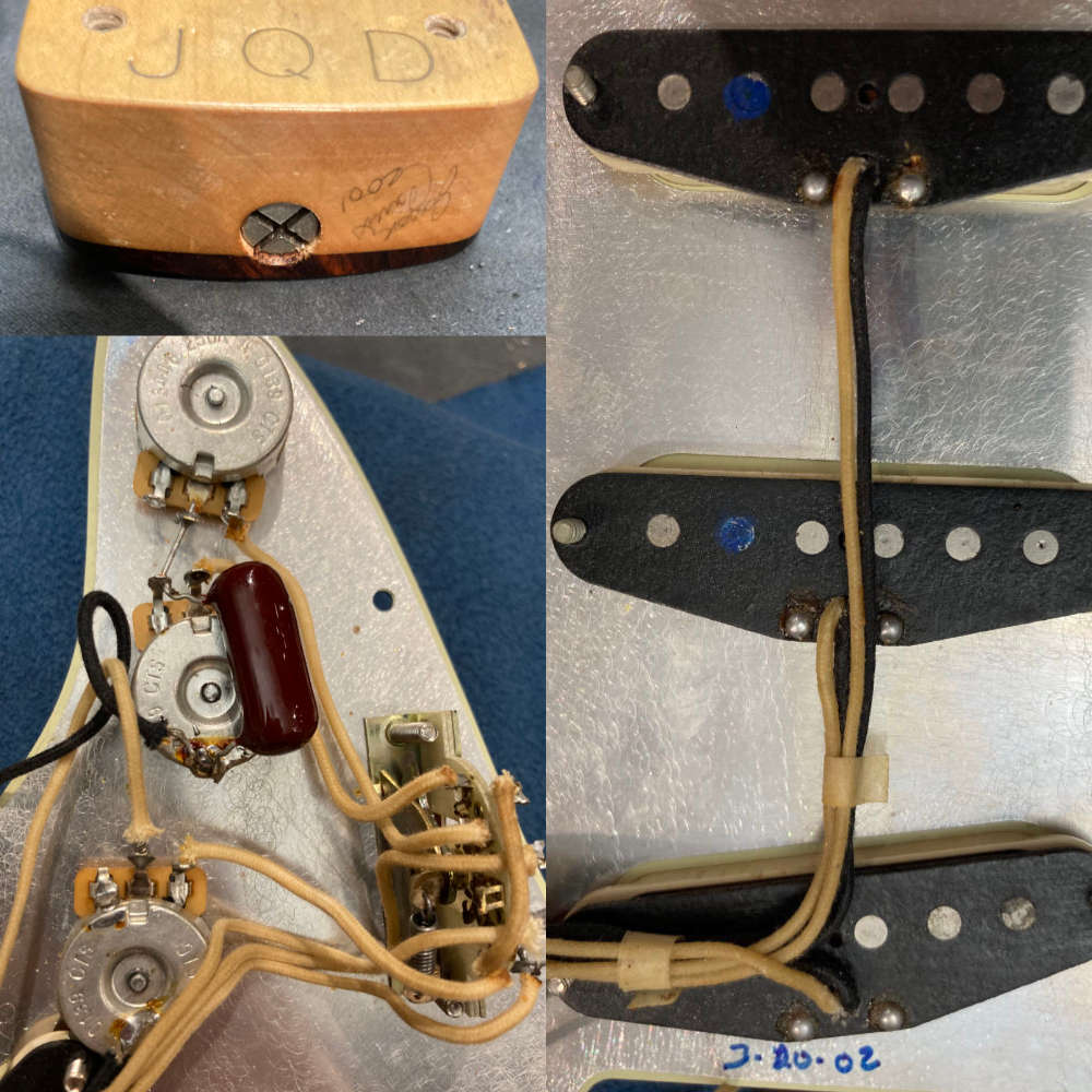 【中古】 エレキギター Fender Custom Shop MBS Custom 1962 Stratocaster NOS 3TS Master Built by Jason Davis 2002年製 フェンダー カスタムショップ ストラトキャスター ジェイソン・デイビス ピックアップ、ポット、ネックヒール