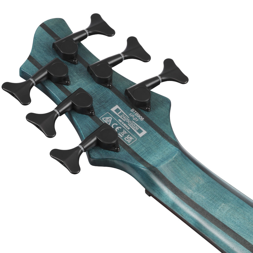 IBANEZ アイバニーズ BTB946-COL Cosmic Blue Low Gloss 6弦エレキベース ヘッドバック画像