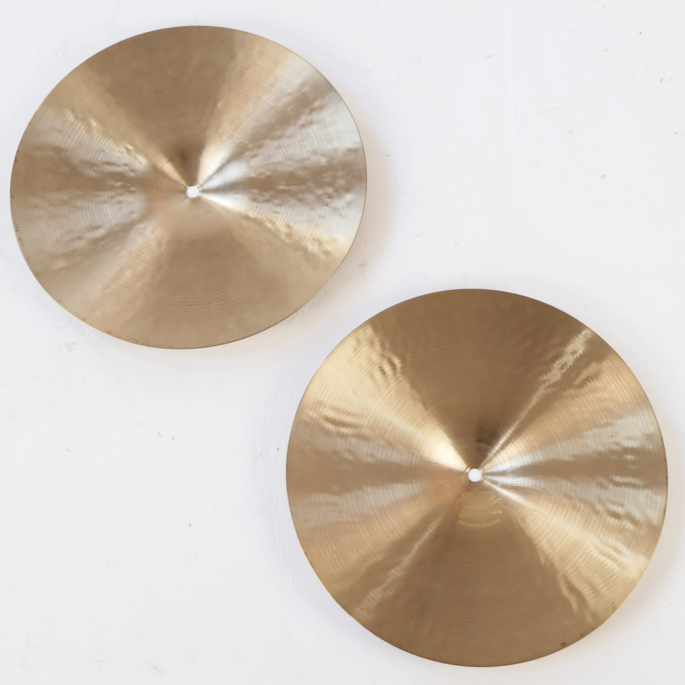 【中古】 ハイハットシンバル マイネル MEINL B14MH-B Byzance Brilliant 14インチ Hihats MEDIUM ペア 裏面