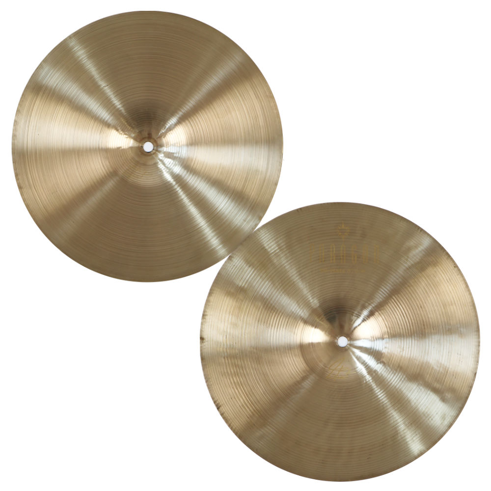 【中古】 ハイハットシンバル セイビアン SABIAN PARAGON Hi-Hats 13インチ ペア 本体画像 斜め
